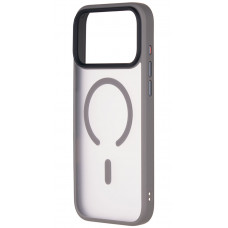 Чехол iP 17 Pro  Crust Magsafe, Grey