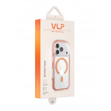 Чехол защитный VLP Bubble Case с MagSafe для iPhone 17 ProMax, оранжевый