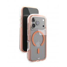 Чехол защитный VLP Bubble Case с MagSafe для iPhone 17 ProMax, оранжевый