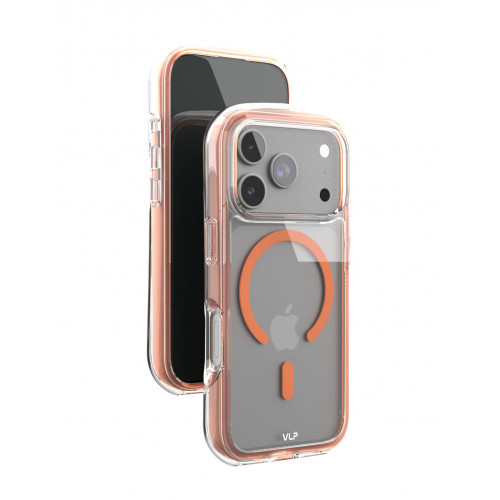 Чехол защитный VLP Bubble Case с MagSafe для iPhone 17 ProMax, оранжевый
