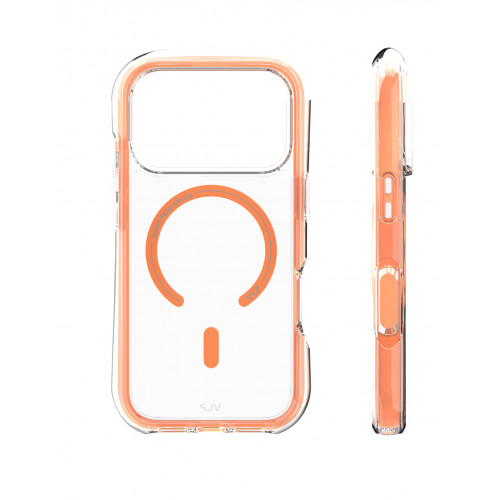 Чехол защитный VLP Bubble Case с MagSafe для iPhone 17 ProMax, оранжевый