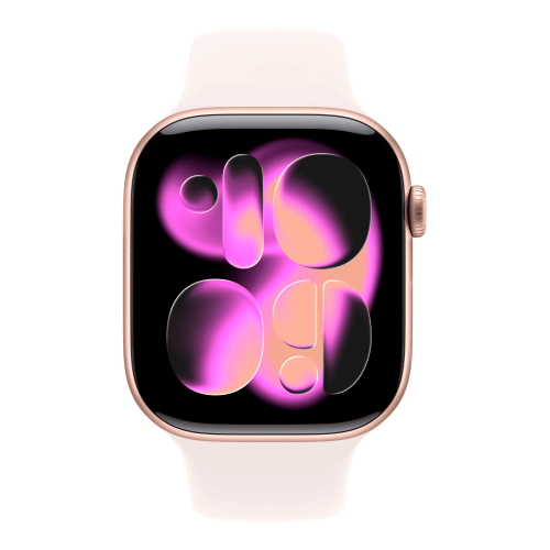 Умные часы Apple Watch Series 11 46mm GPS Rose Gold Aluminum Case Light Blush Sport Band M/L