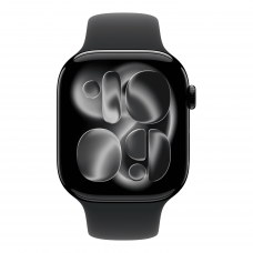 Умные часы Apple Watch Series 11 46mm GPS Jet Black Aluminum Case Black Sport Band S/M