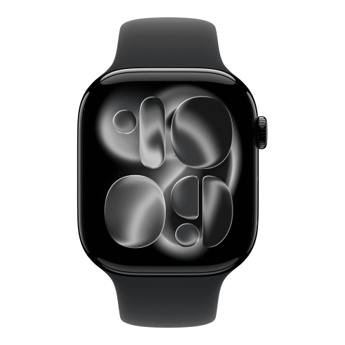 Умные часы Apple Watch Series 11 46mm GPS Jet Black Aluminum Case Black Sport Band S/M