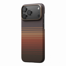 Чехол Pitaka Slim Case Sunset для iPhone 17 Pro Max, коричневый